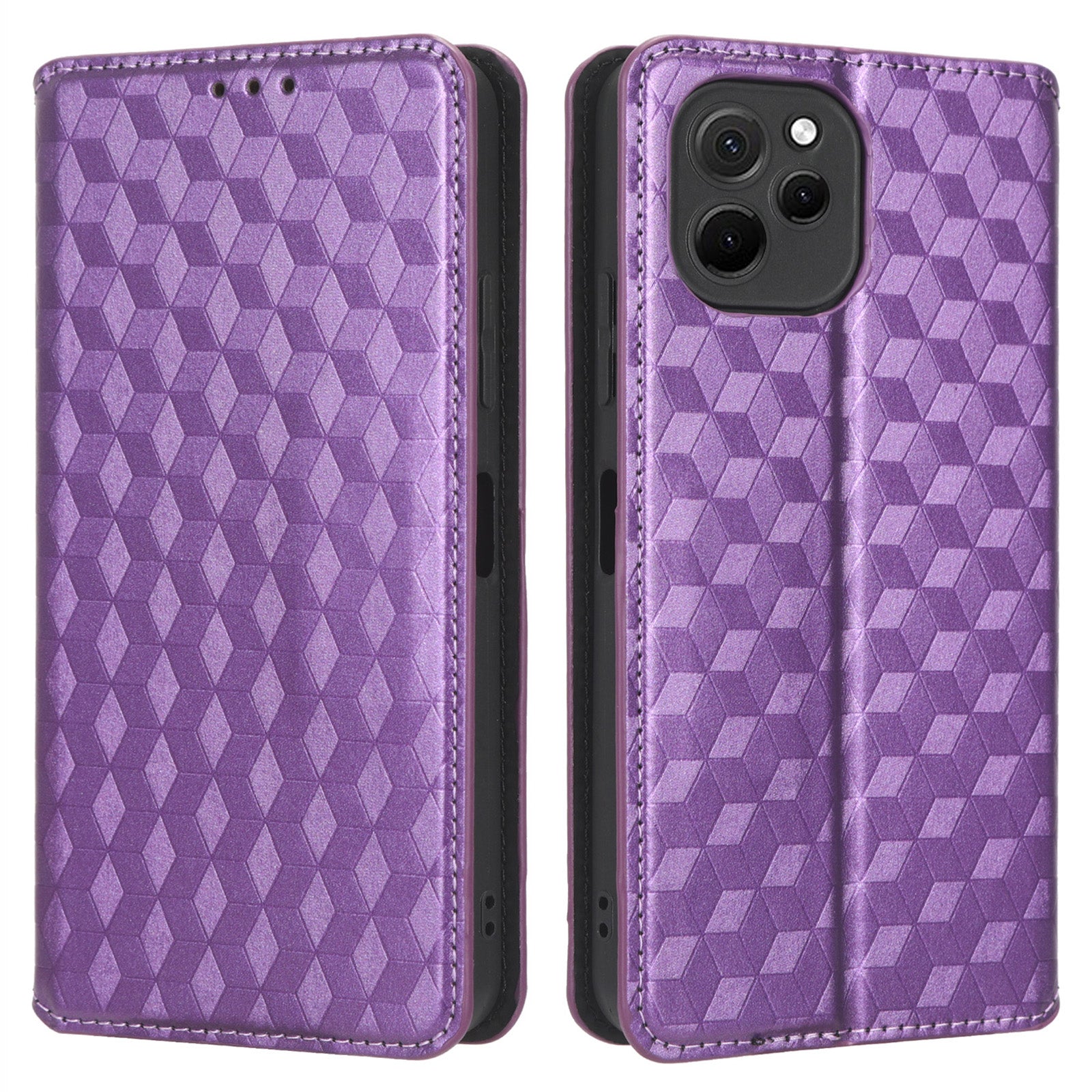 Cell Phone Cover For Huawei nova Y61 4G Enjoy 50z 4G Rhombus Pattern Imprinted Flip Wallet Case Stand Magnetic Auto Closing Phone Shell Cell Phone Cover For Huawei nova Y61 4G Enjoy 50z 4G Rhombus Pattern Imprinted Flip Wallet Case Stand Magnetic Auto Closing Phone Shell